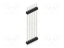 Connector: pin strips; pin header; male; PIN: 6; 2.54mm; THT; 1x6