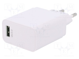 Power supply: switched-mode; voltage source; 5÷12VDC; 3A; 18W