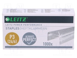 Staples; Size: 24/6; Pcs: 1000; Mat: steel