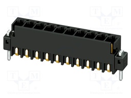 PCB headers, nominal cross section: 0.5 mm?, color: black, n