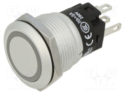 Switch: vandal resistant; Pos: 2; SPDT; 3A/240VAC; 3A/240VDC; Ø19mm