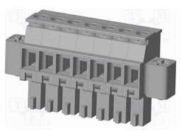Connector: pluggable terminal block; plug; female; angled 90°