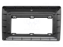 Radio frame; Seat,VW,Škoda; black; 10"
