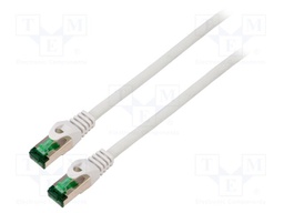 Patch cord; S/FTP; 7; stranded; Cu; LSZH; grey; 5m; 26AWG; Cores: 8