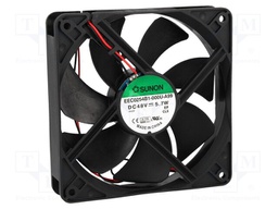 Fan: DC; axial; 48VDC; 120x120x25mm; 183.83m3/h; 44.5dBA; Len: 330mm