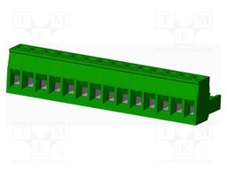 Connector: pluggable terminal block; plug; female; straight; 12A