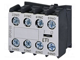 Auxiliary contacts; Series: CECO.3P; Leads: screw; Mounting: front