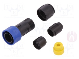 Connector: circular; plug; male; PIN: 10; w/o contacts; for cable