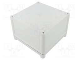 Enclosure: multipurpose; X: 188mm; Y: 188mm; Z: 130mm; SOLID; ABS