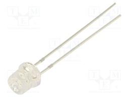 LED; red; 5mm; 500÷750mcd; 140°; Front: flat; 1.8÷2.1VDC; -30÷85°C