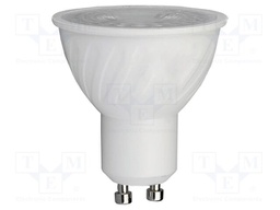 LED lamp; white warm; GU10; 220÷240VAC; 445lm; P: 6W; 38°; 3000K
