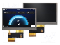 Display: TFT; 4.3"; 480x272; Illumin: LED; 105.5x67.2mm; RGB