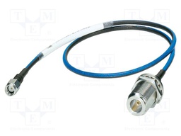 Cable; 0.5m; N female,RP-SMA male; XLPO; blue; straight; -40÷105°C
