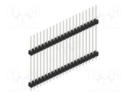 Connector: pin strips; pin header; male; PIN: 21; 2.54mm; THT; 1x21