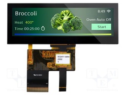 Display: TFT; 3.9"; 480x128; Illumin: LED; Dim: 104.9x38.53x4.53mm