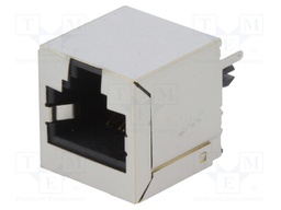 Socket; RJ45; PIN: 8; Cat: 6; shielded; Layout: 8p8c; THT; straight