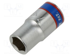 Wrench; hex socket,socket spanner; HEX 7mm; 1/4"; 24.5mm; short