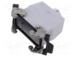 Enclosure: for HDC connectors; C-TYPE; size 77.27; high; PG21