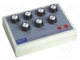 Decade box: resistance; 1÷10MΩ; Number of ranges: 7; 0.11mA