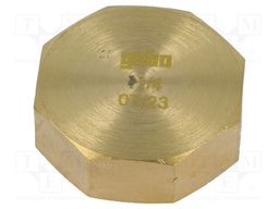 Hexagonal; max.6bar@<90°C,max.16bar@10°C÷30°C; brass CW617N