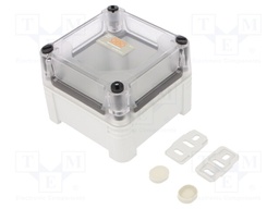 Enclosure: junction box; X: 95mm; Y: 95mm; Z: 72mm; polycarbonate