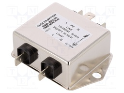 Filter: anti-interference; 250VAC; Ioper.max: 6A; Ir: 0.005mA