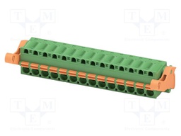 PCB connector, nominal cross section: 2.5 mm2, color: green,