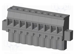 Connector: pluggable terminal block; plug; female; angled 90°