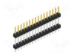 Connector: pin strips; pin header; male; PIN: 16; 2.54mm; THT; 1x16