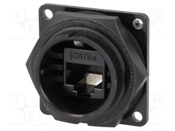 Socket; RJ45; DC; PIN: 8; Cat: 5e; Layout: 8p8c; Locking: bayonet; IDC