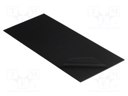 Tape: heat transfer; W: 20mm; L: 120mm; Thk: 1mm; 10W/mK; black; 24kV