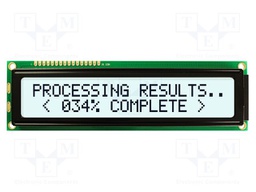 Display: LCD; FSTN Positive; 20x2; grey; 146x43mm; LED; 1x16; 5V