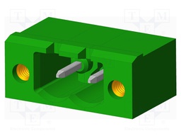 Connector: pluggable terminal block; socket; male; angled 90°