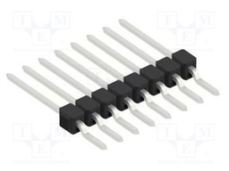 Connector: pin strips; pin header; male; PIN: 8; 2.54mm; SMT; 1x8