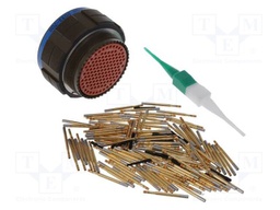 Connector: circular; female; PIN: 128; straight; crimped
