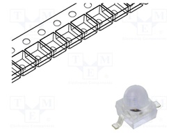 IR transmitter; 1.9mm; transparent; 20°; λp max: 940nm; SMD; 20mA