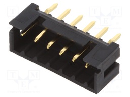 Socket; wire-wire/PCB; male; DF3; 2mm; PIN: 6; THT; on PCBs; straight
