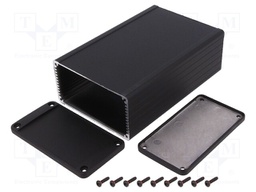 Enclosure: shielding; X: 104mm; Y: 160mm; Z: 55mm; aluminium; black