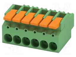 PCB connector, nominal cross section: 16 mm?, color: green,