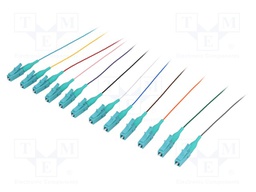 Connector: fiber optic; patchcord; both sides,LC; snap fastener