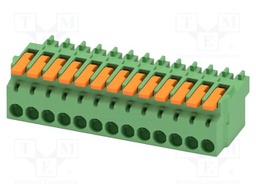 PCB connector, nominal cross section: 1.5 mm2, color: green,