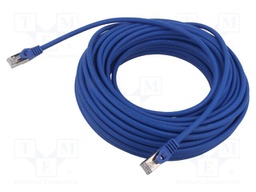Patch cord; S/FTP; 6a; solid; Cu; LSZH; blue; 20m; 27AWG; Cablexpert