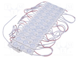 LED; yellow; 66lm; 160°; No.of diodes: 3; Dim: 6.4x15x65mm; 60mA; 12V