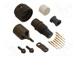 Connector: circular; plug; male; 7.5A; PIN: 6; IP67; straight; metal