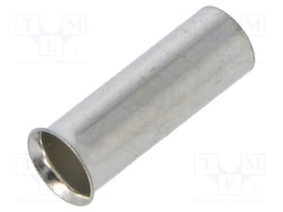 Tip: bootlace ferrule; non-insulated; copper; 10mm2; 15mm; tinned