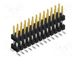 Connector: pin strips; pin header; male; PIN: 26; 2.54mm; SMT; 2x13
