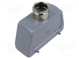 Enclosure for connectors: HDC; size 24; for cable; M25; angled