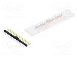 Connector: pin strips; pin header; male; PIN: 23; 2.54mm; SMT; 1x23