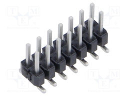 Connector: pin strips; male; PIN: 14; 2.54mm; tinned; SMT; vertical