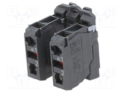 Contact block; 22mm; Harmony XB5; -25÷70°C; IP20; Contacts: NC x2